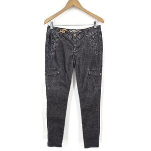 New Stitch's The Kai Corduroy Pants Womens 30 Dark Grey Black Cargo